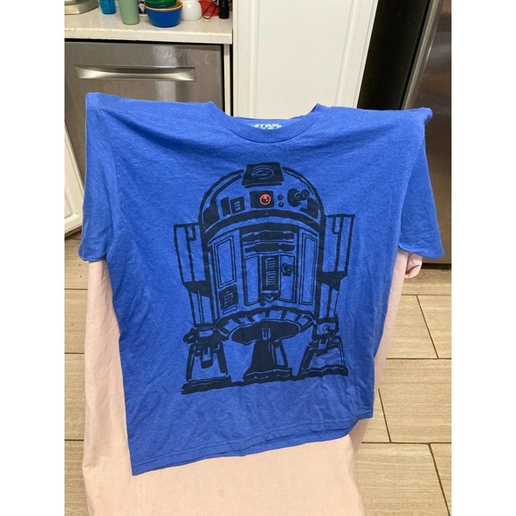 Star Wars Other - Star Wars R2D2 Blue Shirt Size L